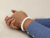 Bracelet pierre jade blanc 8mm. Vous avez la possibilité de choisir la taille du bracelet de 14.5cm à 23cm. Expédition rapide sous 24h-48h.